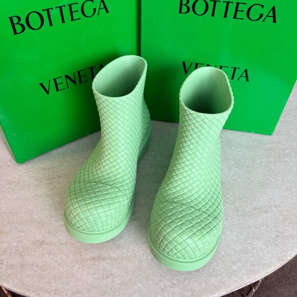 Bottega Veneta 763725‎ Pistachio Green Men\'s Rubber Fireman Boots, 42 main image 5